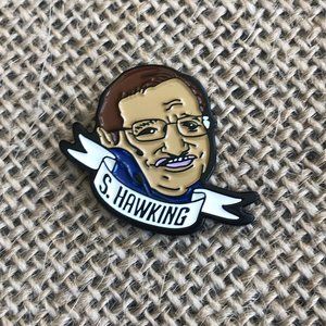 Stephen Hawking Iconic Physicist Collectible Enamel Pin NEW! 993